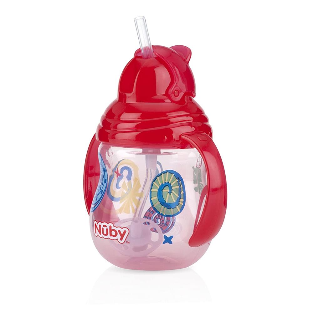 Nuby Designer Series Twin Handle Flip-It Cup with 360° straw