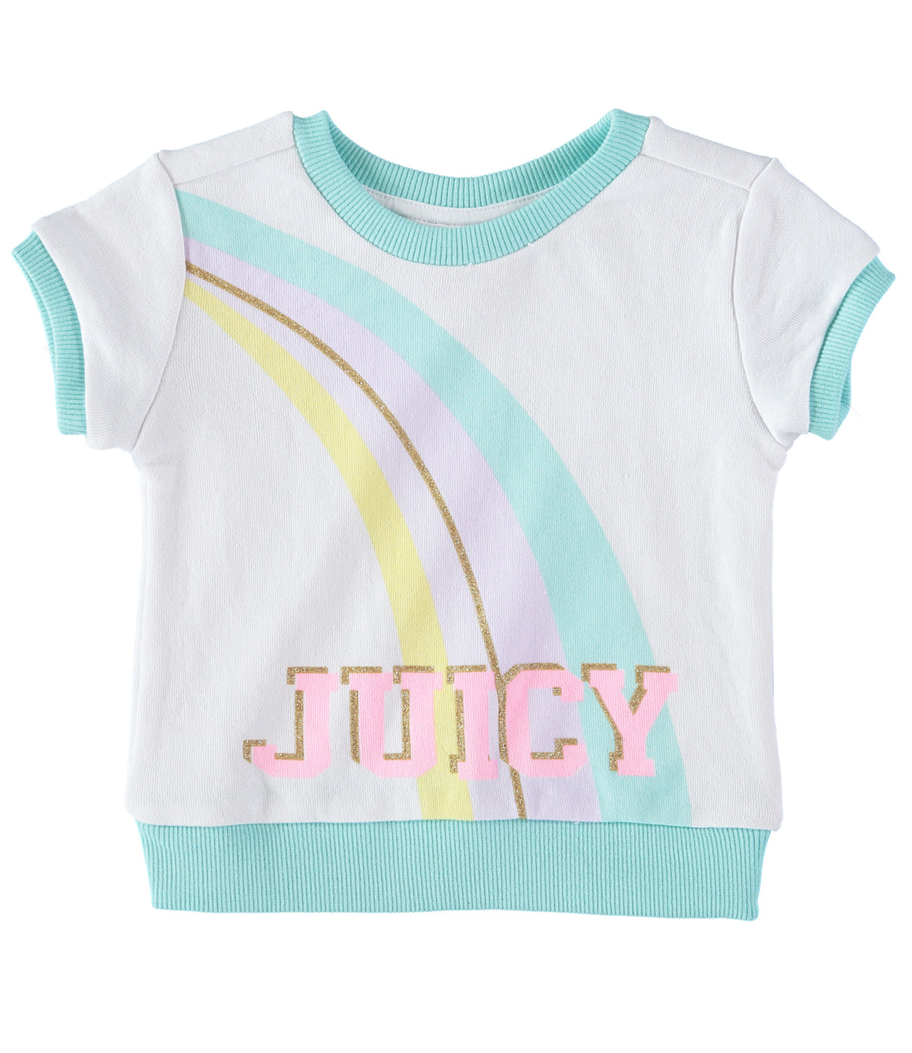 Juicy Couture Girls 2T-4T 2-Piece Rainbow Short Set