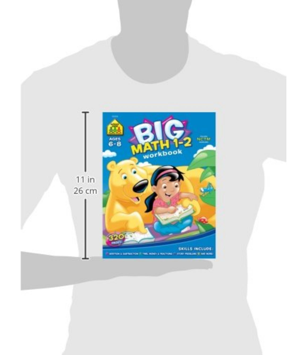 School Zone Big Math Grade 1-2 Workbook