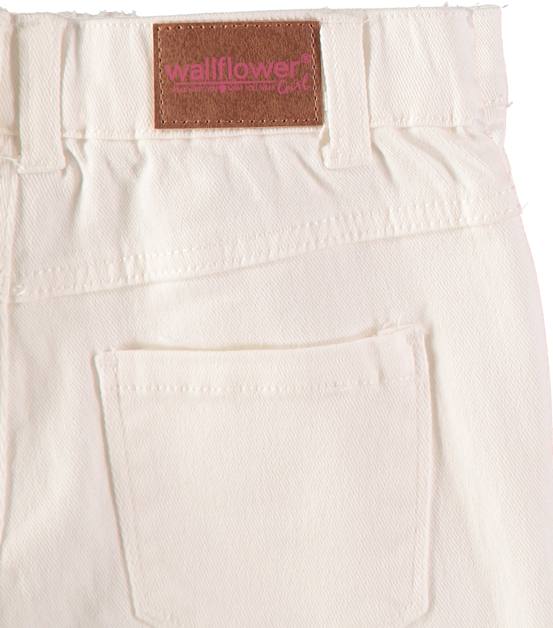 WallFlower Girls 7-16 Button Front High Rise Jean