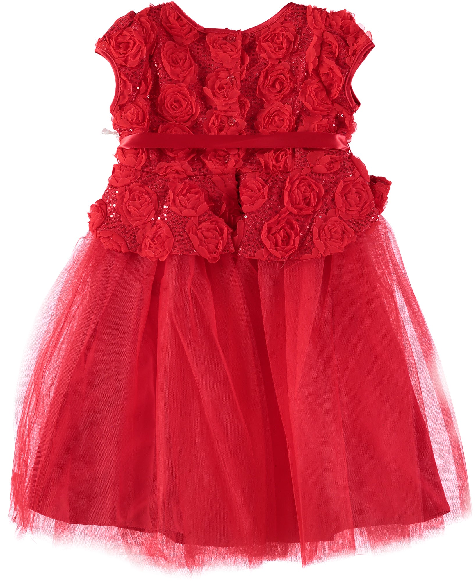 Marmellata Girls 6-14 Rosette Peplum Skirt Dress