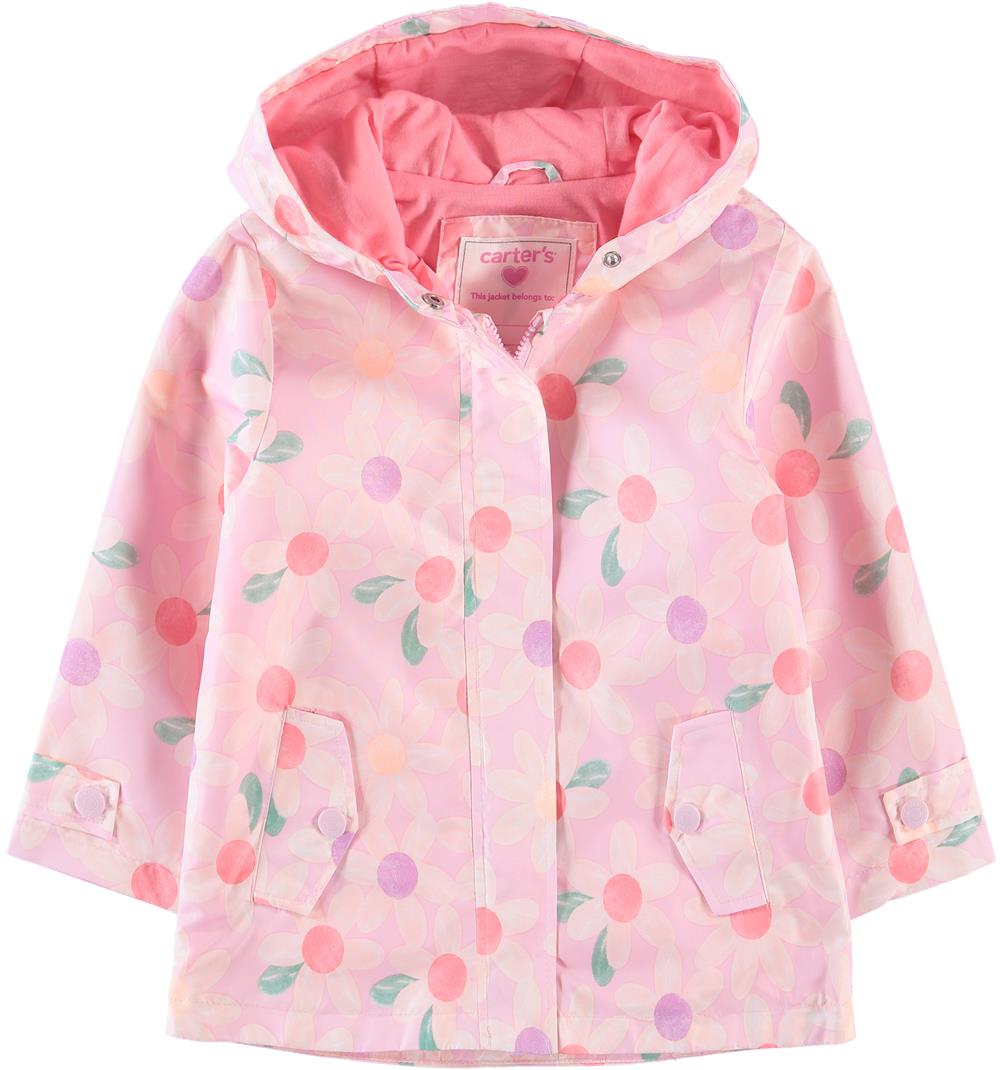 Carters Girls 2T-4T Floral Rain Slicker