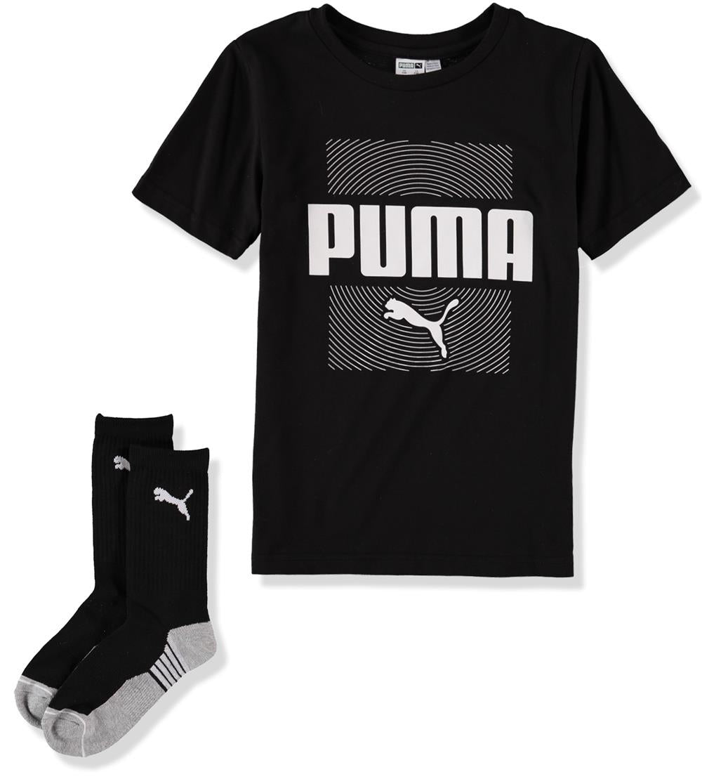 PUMA Boys 8-20 Graphic T-Shirt With Socks