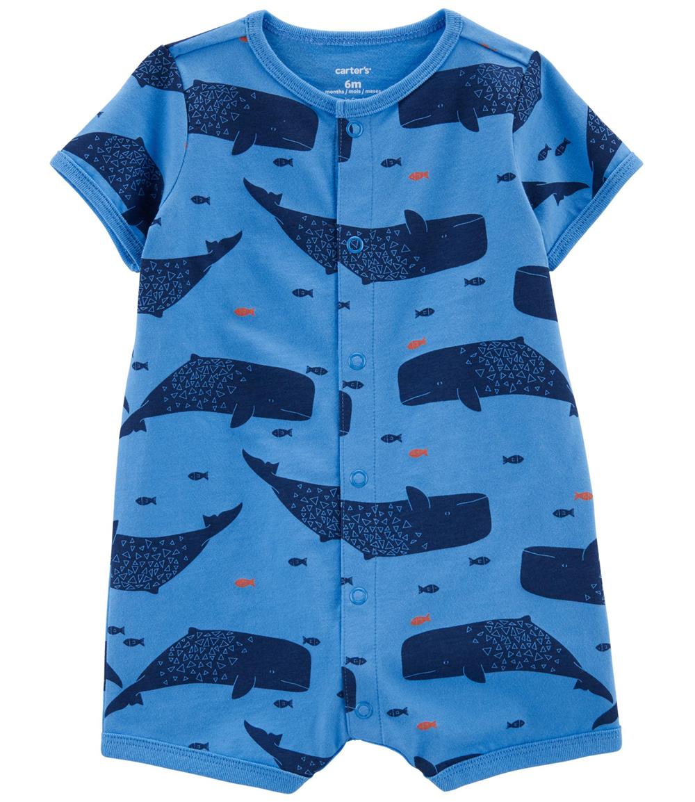 Carters Boys 0-24 Months Whale Snap-Up Romper