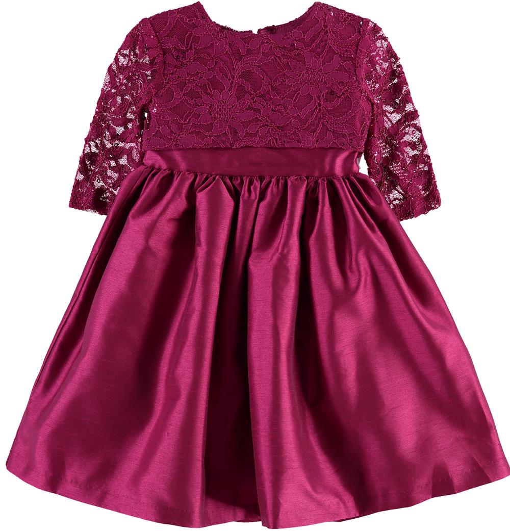 Marmellata Girls 4-12 Lace Shantung Dress