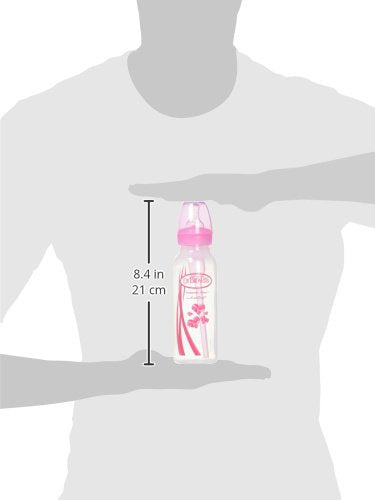 Dr Browns Options+ Bottle to Sippy Baby Bottle Start Kit, Pink, Level 3