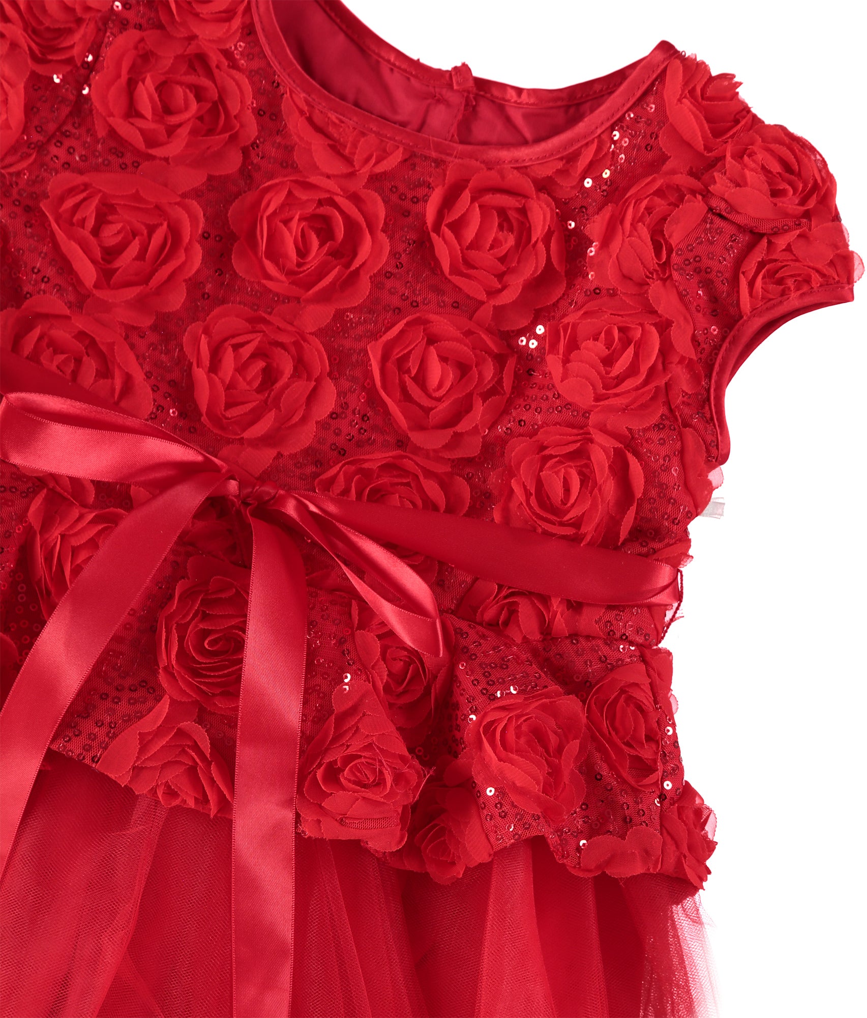 Marmellata Girls 6-14 Rosette Peplum Skirt Dress