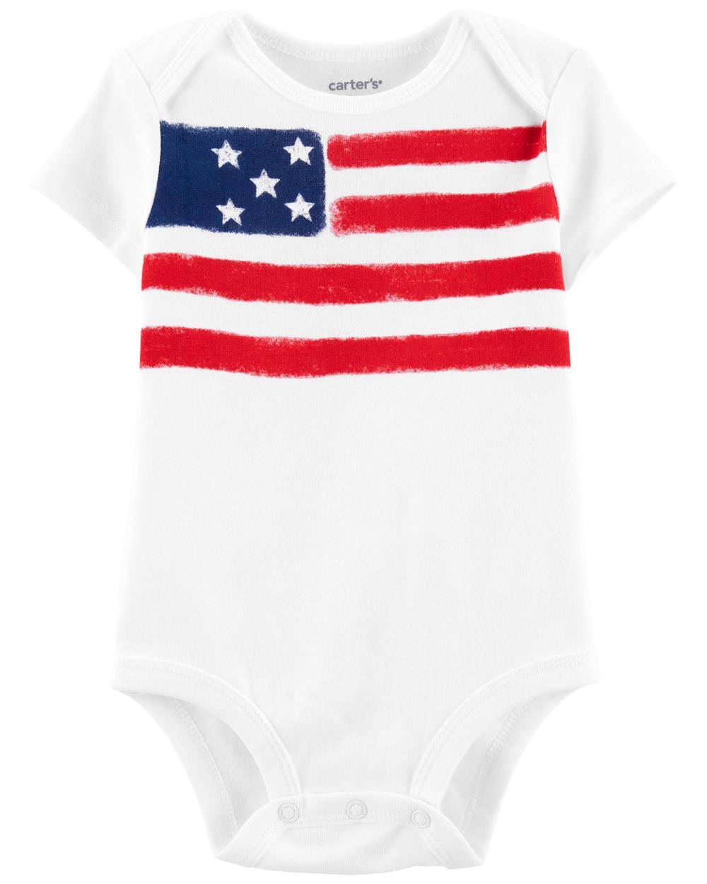 Carters Boys 0-9 Months USA Flag Bodysuit