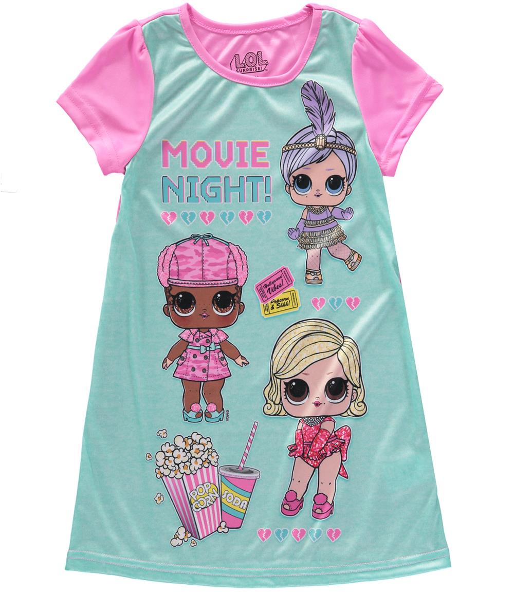 L.O.L. Surprise! Girls 4-10 Short Sleeve Nightgown