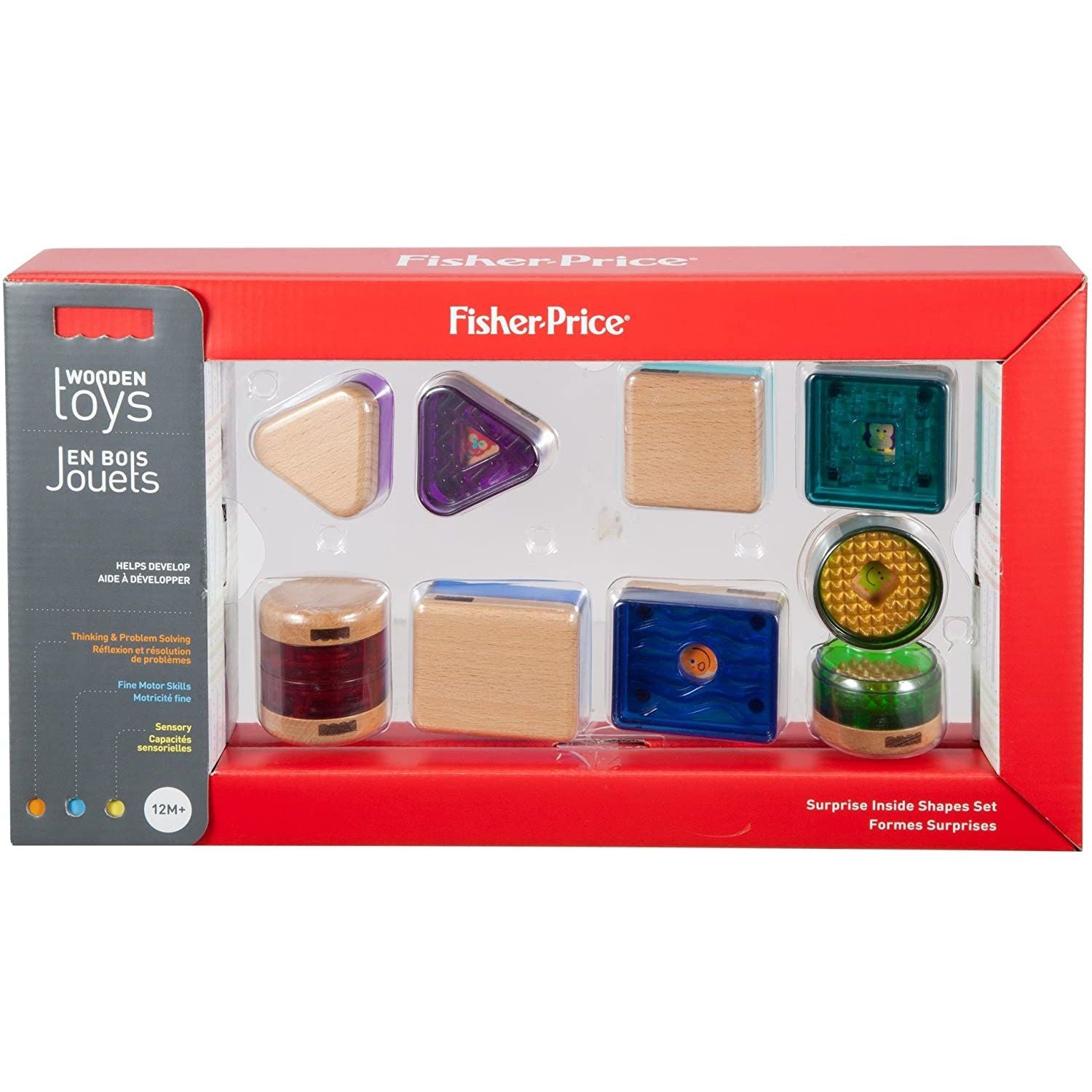 Fisher Price Wooden Toys, Surprise Inside Shapes Set