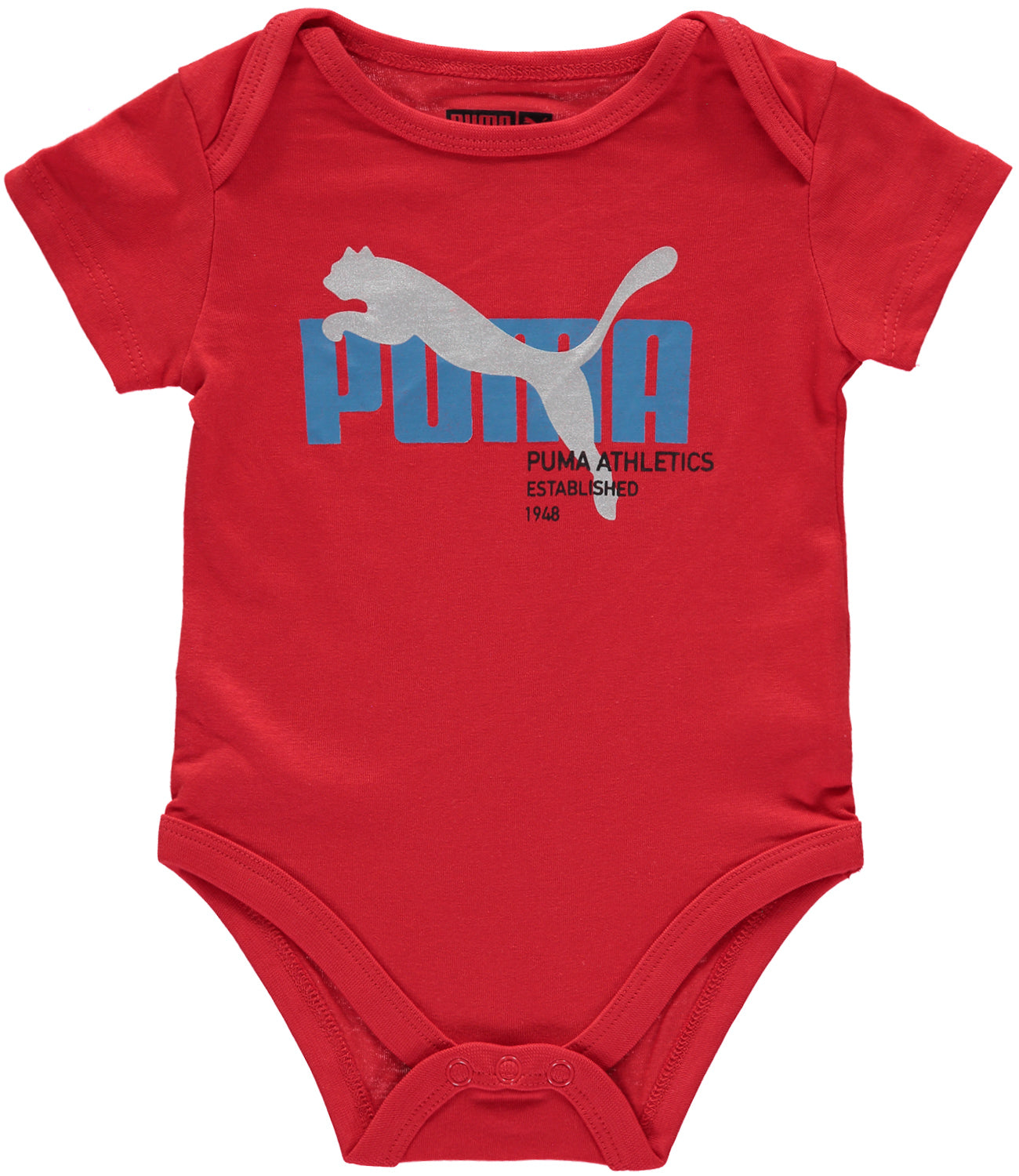 PUMA Boys 0-9 Months Short Sleeve 5-Pack Bodysuit