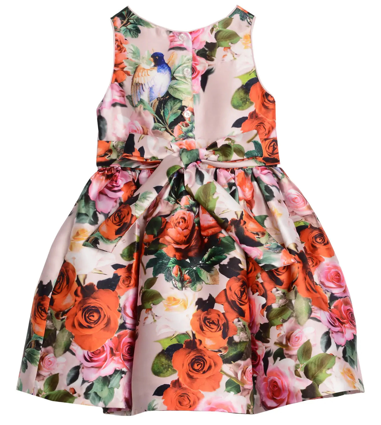 Pippa & Julie Girls 4-8 Floral Shantung Dress