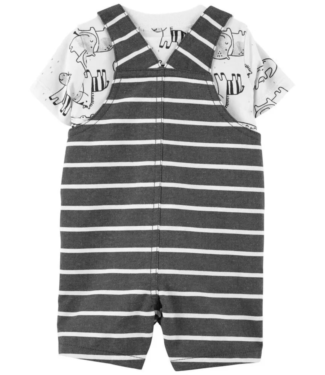 Carters Animals Tee & Shortalls Set