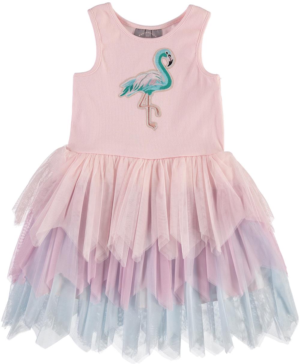 Pastourelle by Pippa & Julie Girls 4-6X Flamingo Tutu Dress