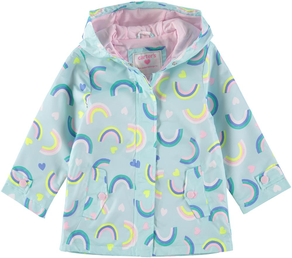 Carters Girls 12-24 Months Rainbow Rain Slicker