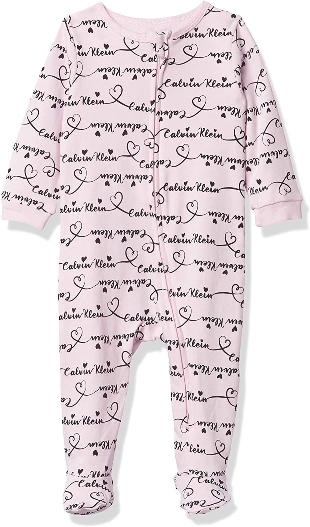 Calvin Klein Girls 0-9 Months Scroll Sleep and Play