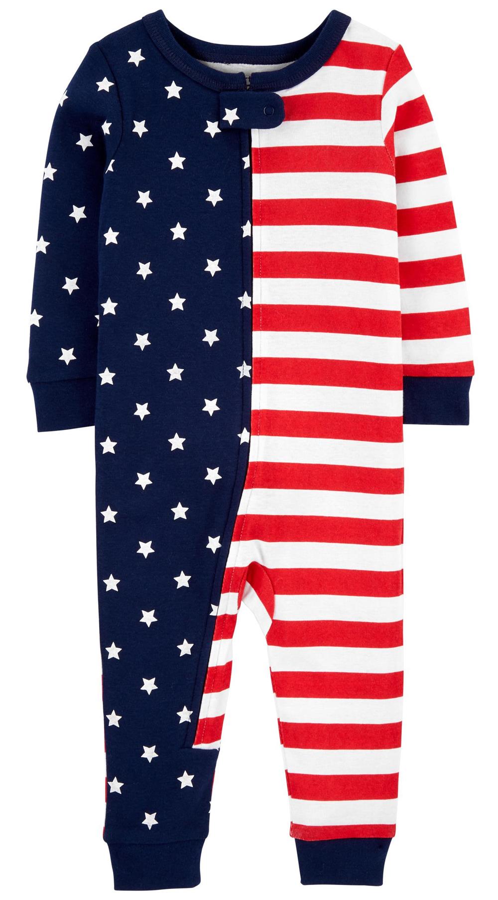 Carters Boys 12-24 Months USA Flag Footless Sleeper