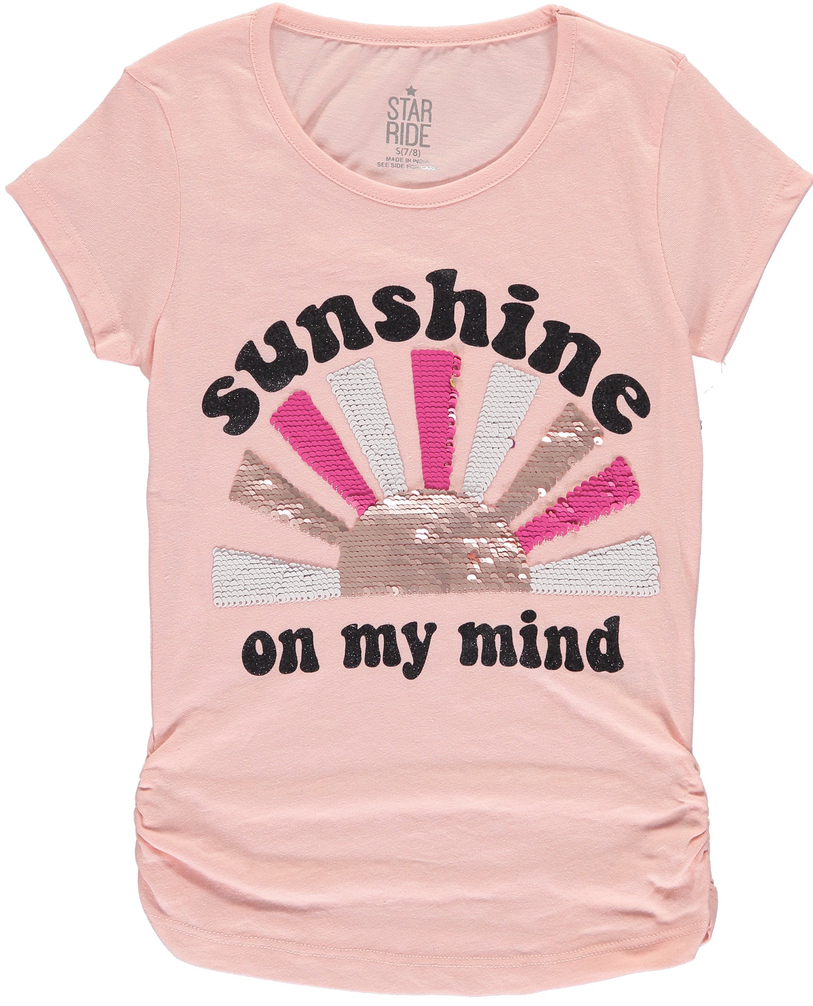 Star Ride Girls 7-16 Sunshine Flip Sequin T-Shirt