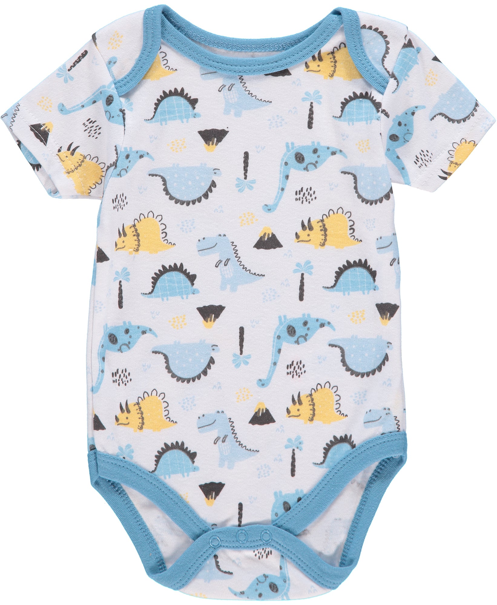 Bon Bebe Boys 0-9 Months Dinosaur Bodysuit Pant Set with Bib