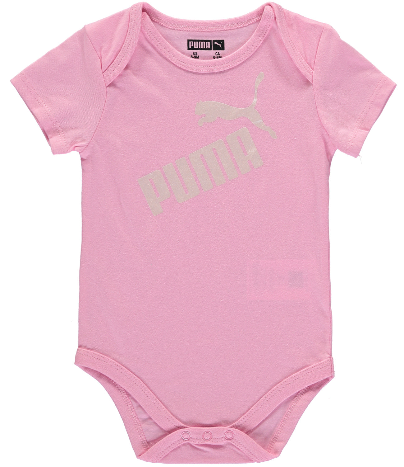 PUMA Girls 0-9 Months Short Sleeve 5-Pack Bodysuit