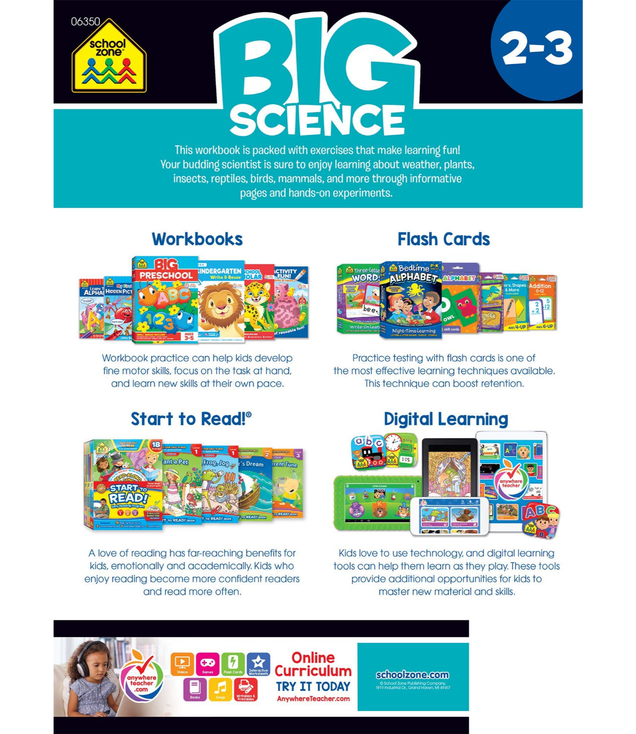 School Zone Big Science Workbook