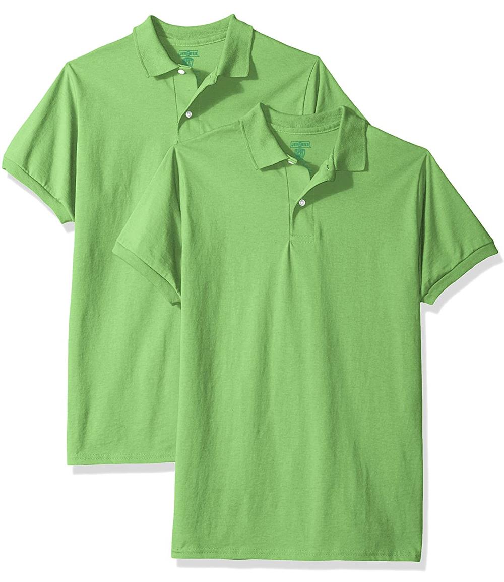 Jerzees Boys 8-20 SpotShield Short Sleeve Polo, 2-Pack