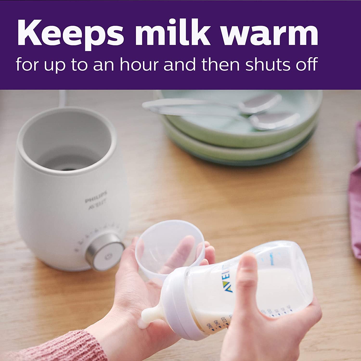 Philips Avent Baby Bottle Warmer with Smart Temperature Control and Automatic Shut-Off