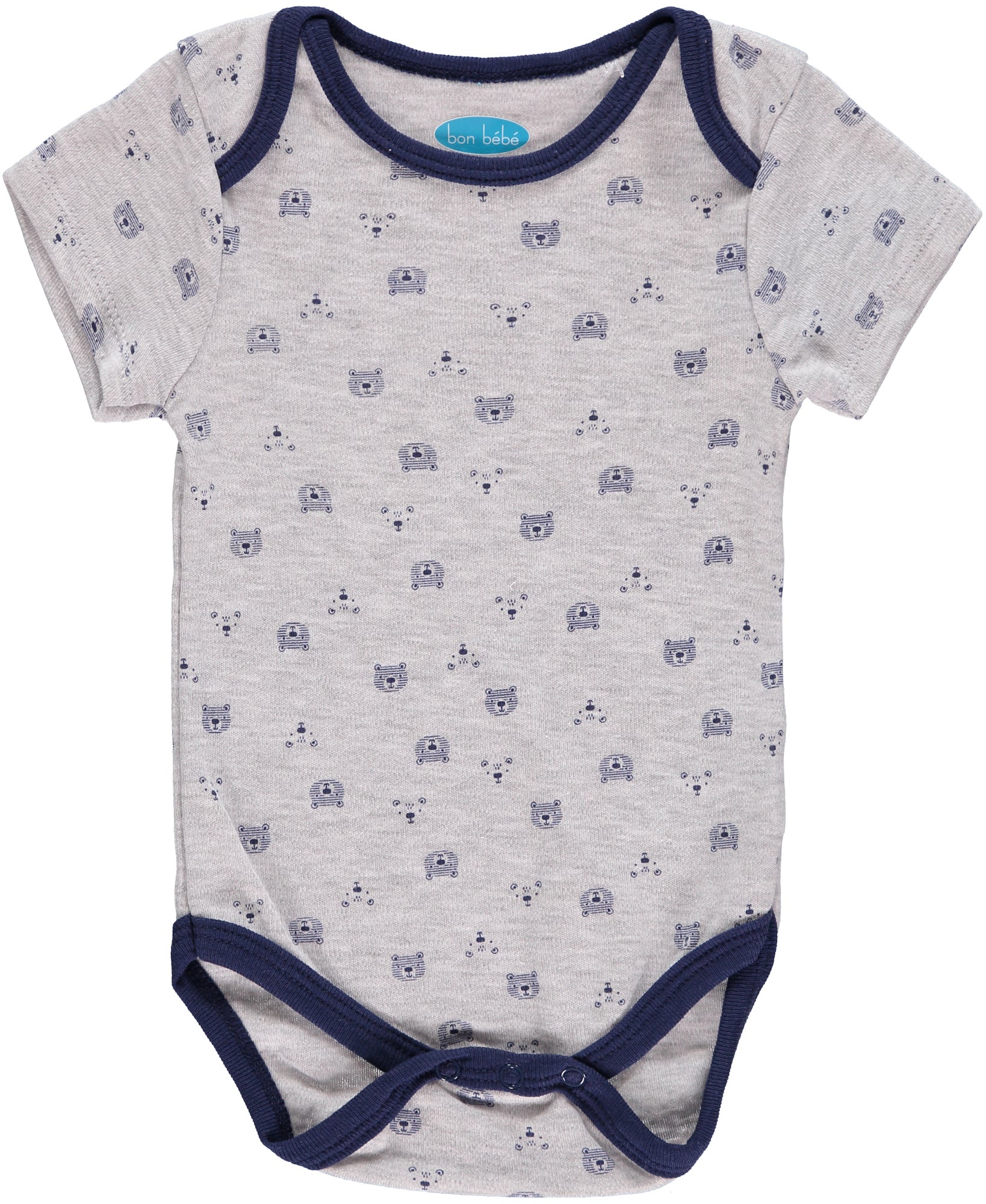 Bon Bebe Boys 0-9 Months Bear Bodysuit Pant Set with Bib