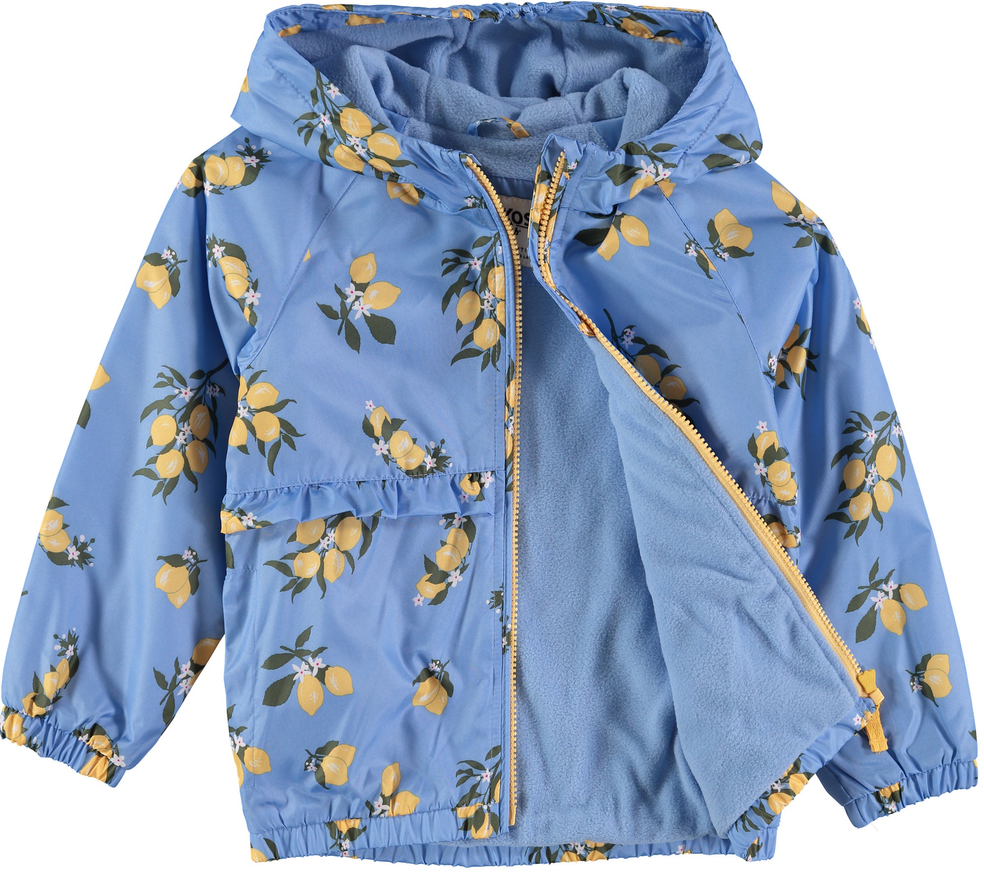 Osh Kosh Girls 4-6X Floral Lemon Ruffle Jacket