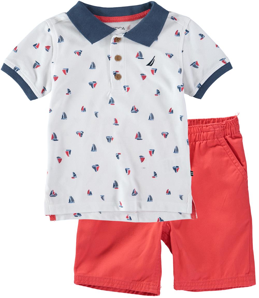 Nautica Boys 4-7 Polo Short Set