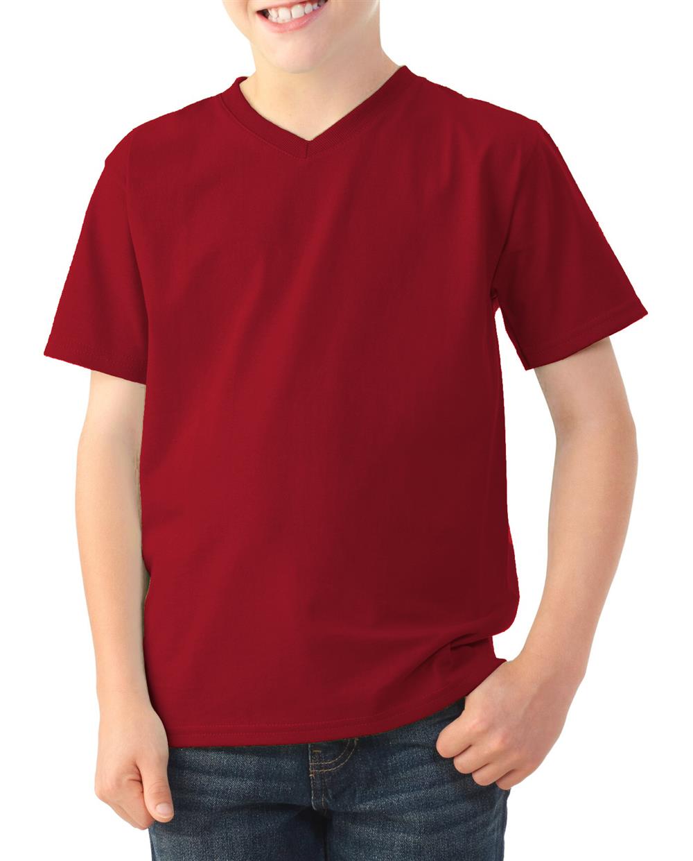 Fruit of the Loom Boys V-Neck T-Shirt