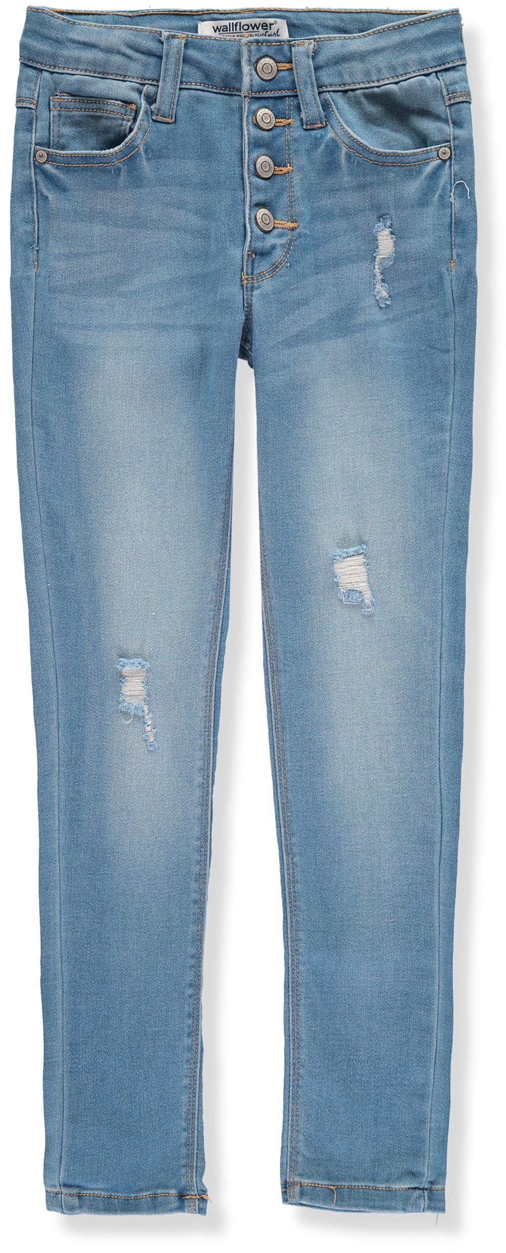 WallFlower Girls 7-16 Distressed Jean