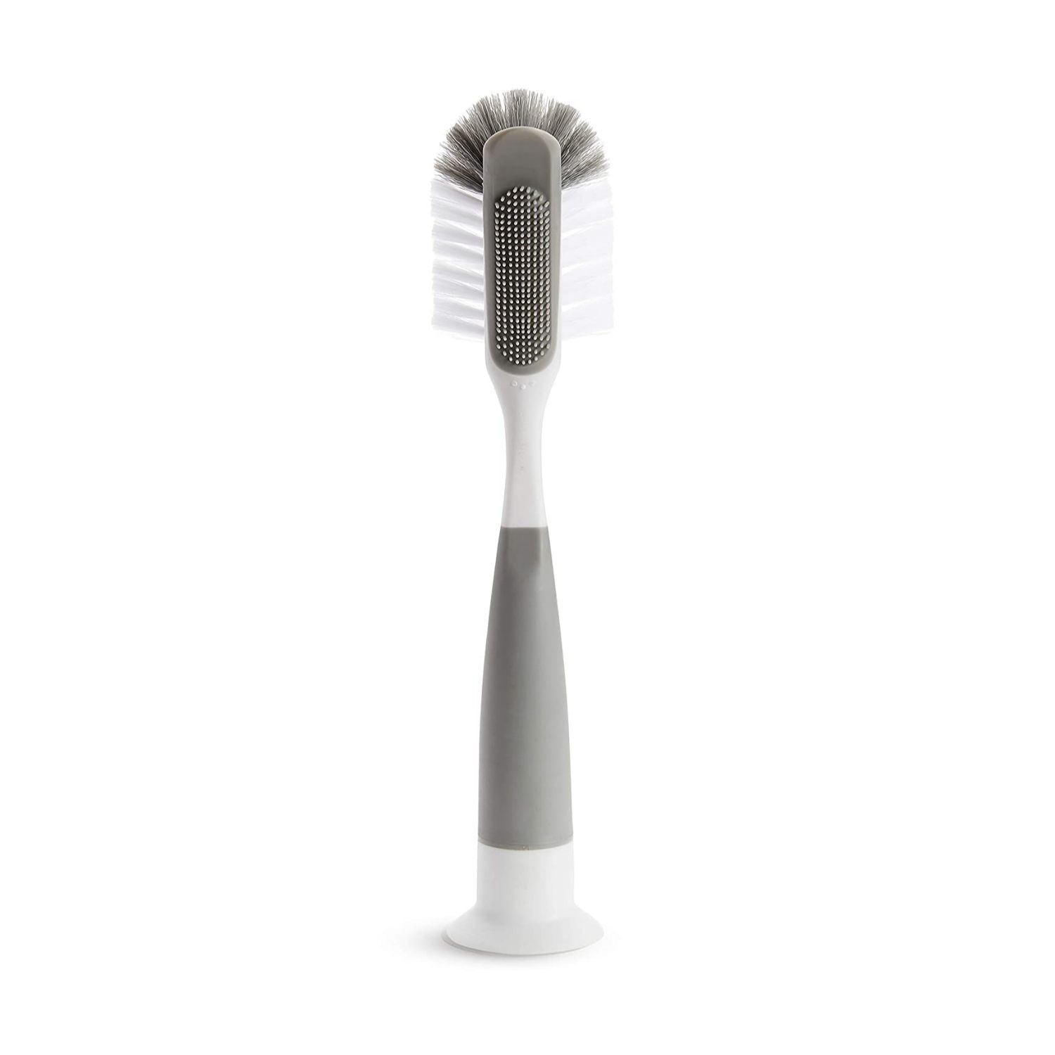 Munchkin Dual Sided Cup and Baby Bottle Brush, Includes Straw Brush, Grey