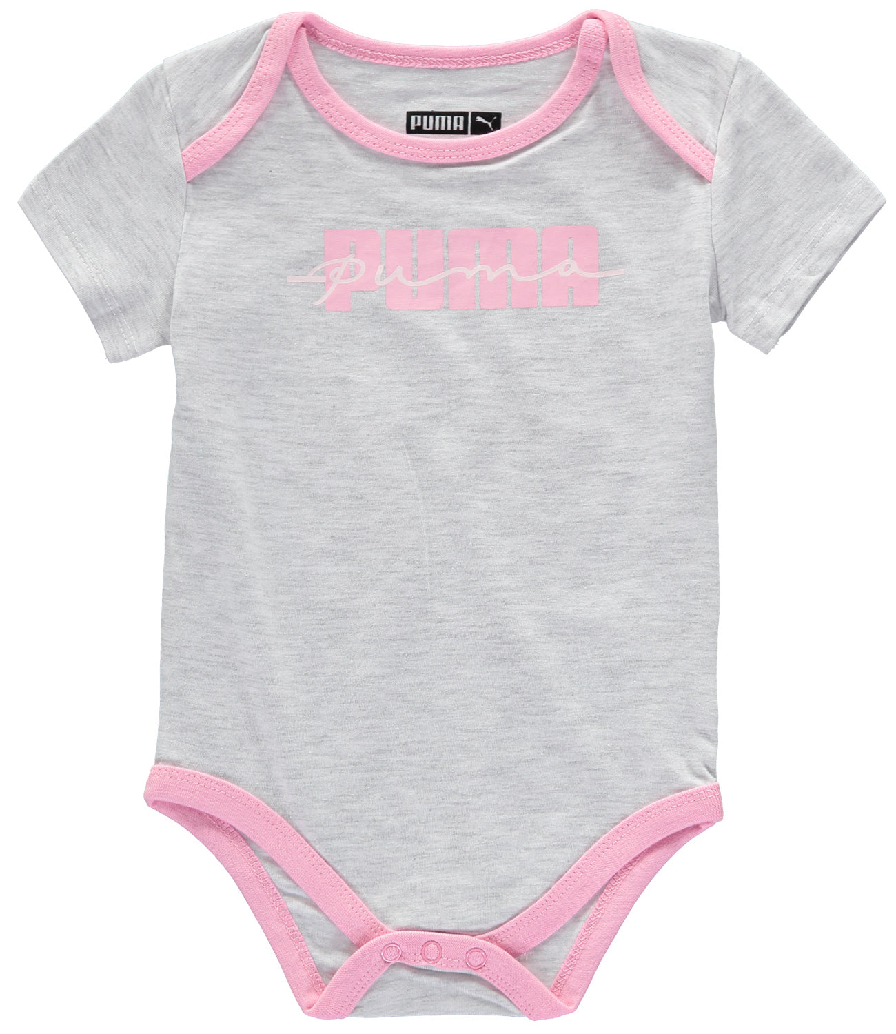 PUMA Girls 0-9 Months Short Sleeve 5-Pack Bodysuit