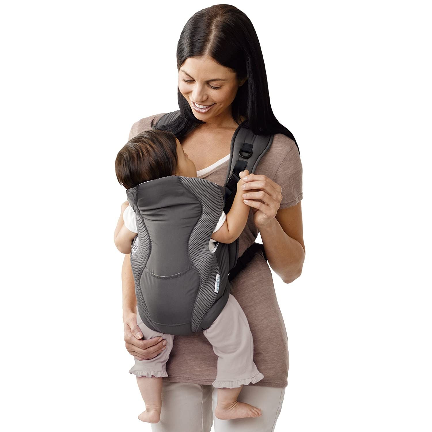 Evenflo Breathable Soft Carrier, Grey Chevron