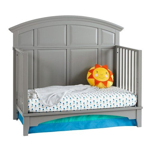 Kolcraft 4-in-1, Easy-to-Assemble, Brooklyn Convertible Crib, Nursery Gray