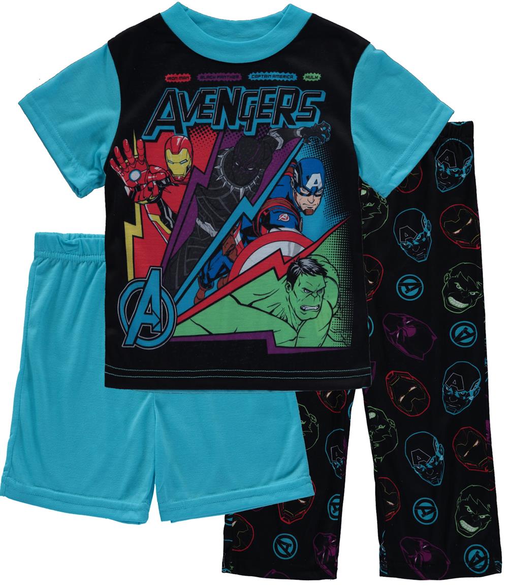 Marvel Boys 4-10 Avengers 3-Piece Pajama Set