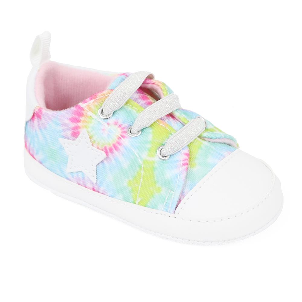 Stepping Stones Girls 0-9 Months Star Tie Dye Sneaker