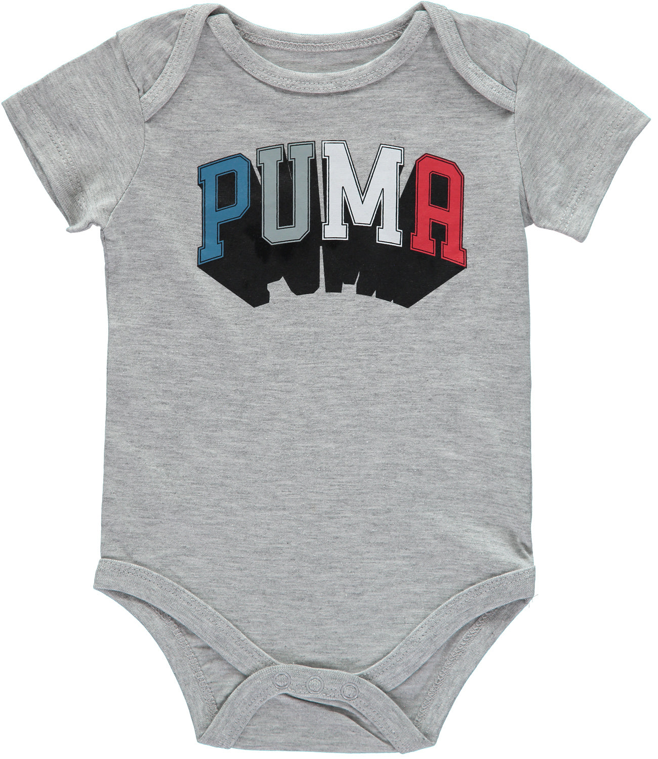 PUMA Boys 0-9 Months Short Sleeve 5-Pack Bodysuit