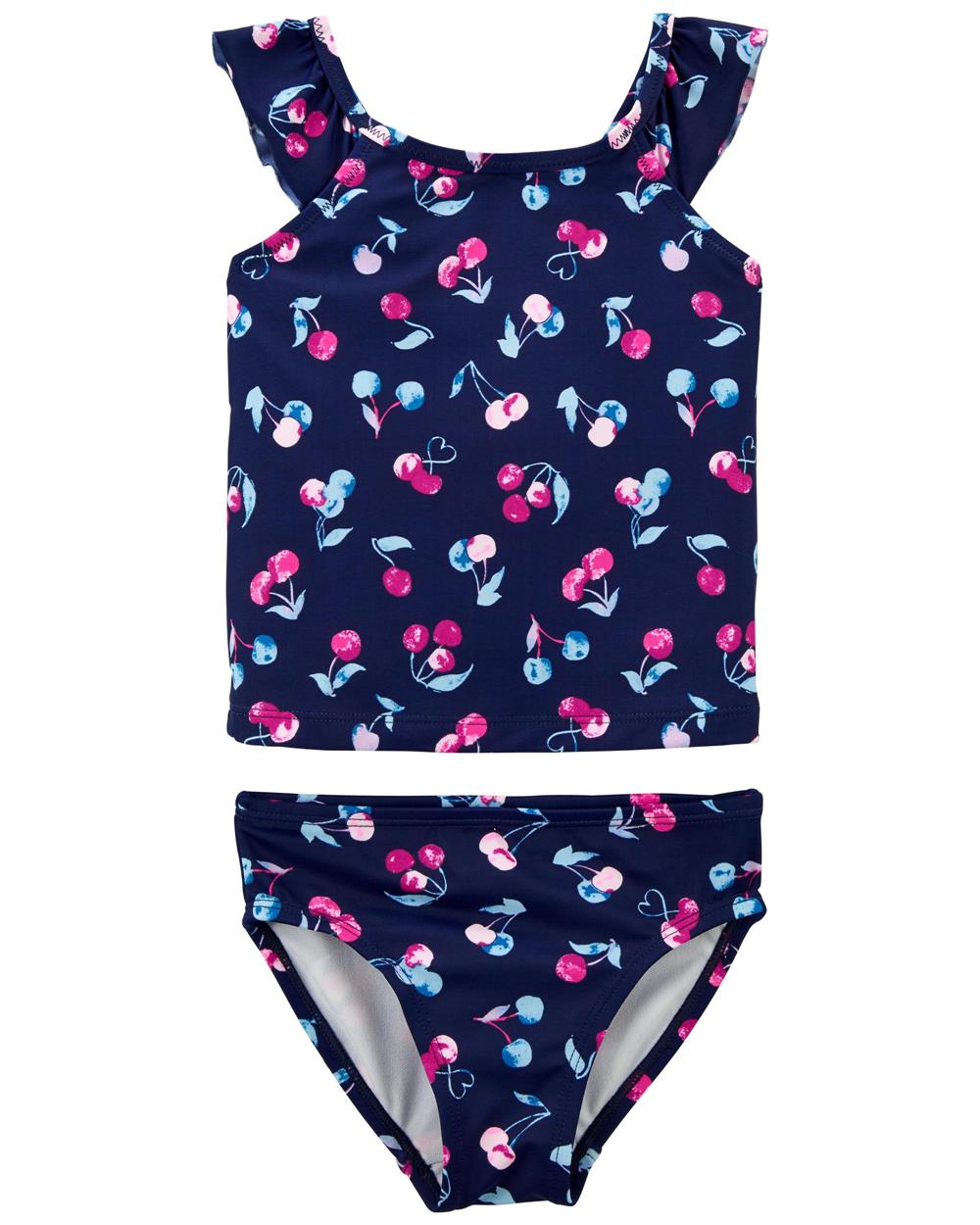 Osh Kosh Girls 2T-4T Cherry Tankini