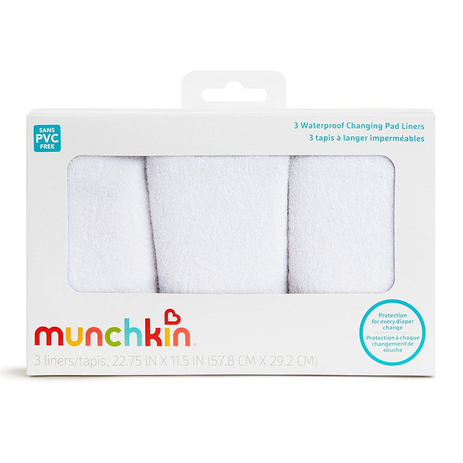 Munchkin Waterproof Changing Pad Liners, 3 Count