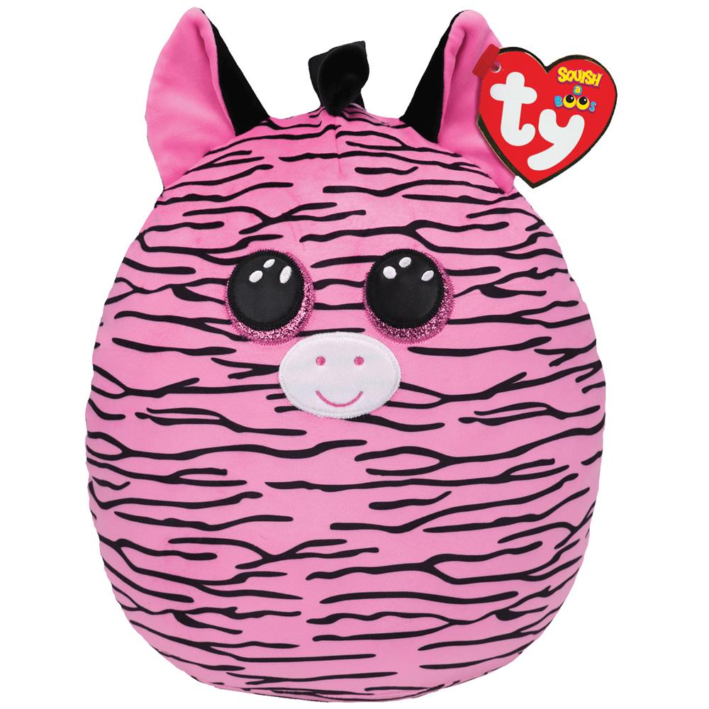 TY Zoey Zebra Squish-A-Boos Plush 12''