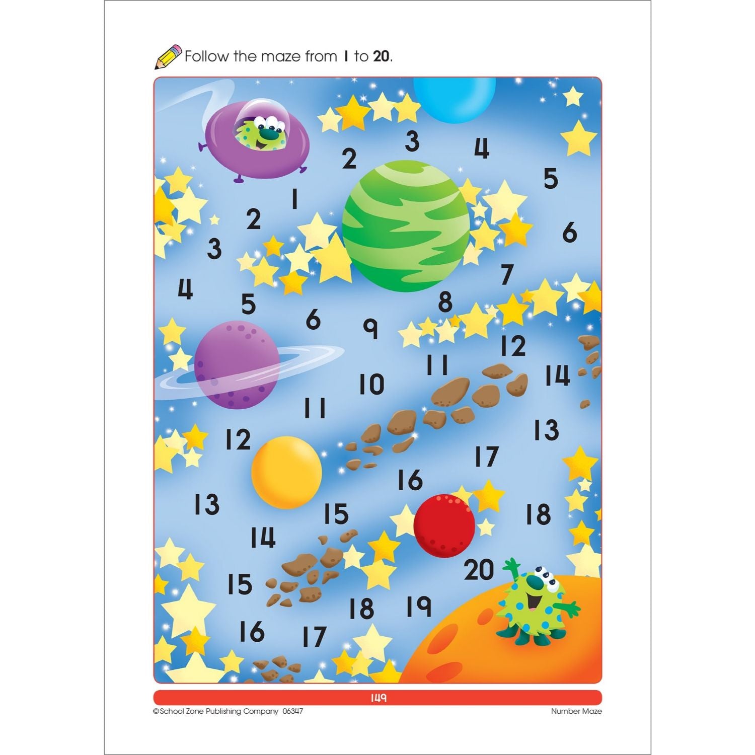 School Zone Big Dot-to-Dots & More Workbook