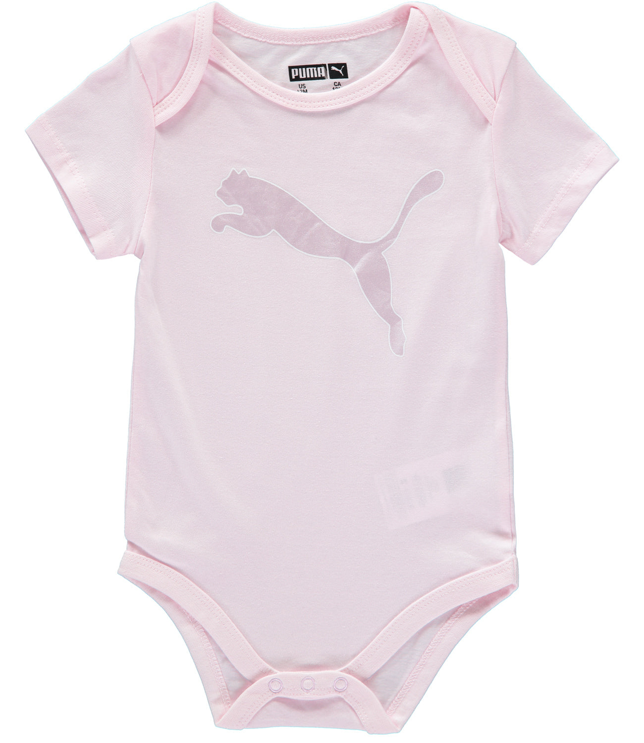 PUMA Girls 12-24 Months Short Sleeve 5-Pack Bodysuit