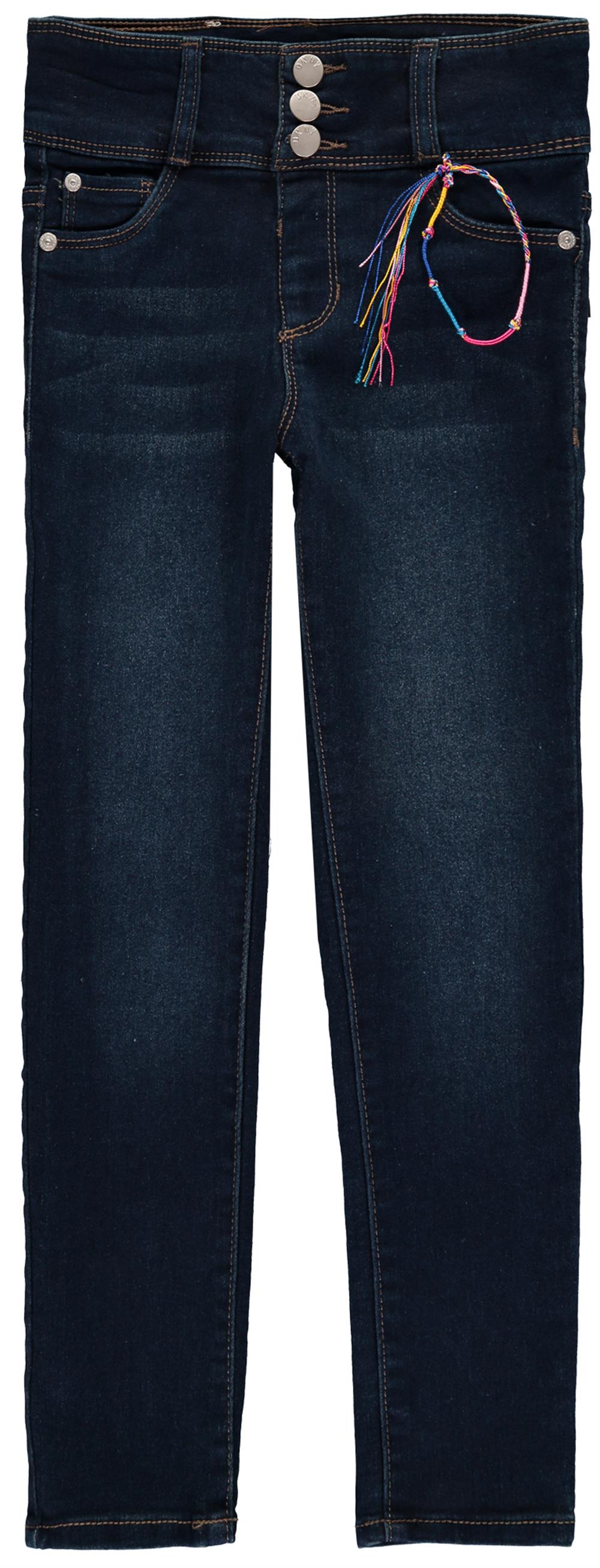 DKNY Girls 7-16 3-Button Stretch Jegging