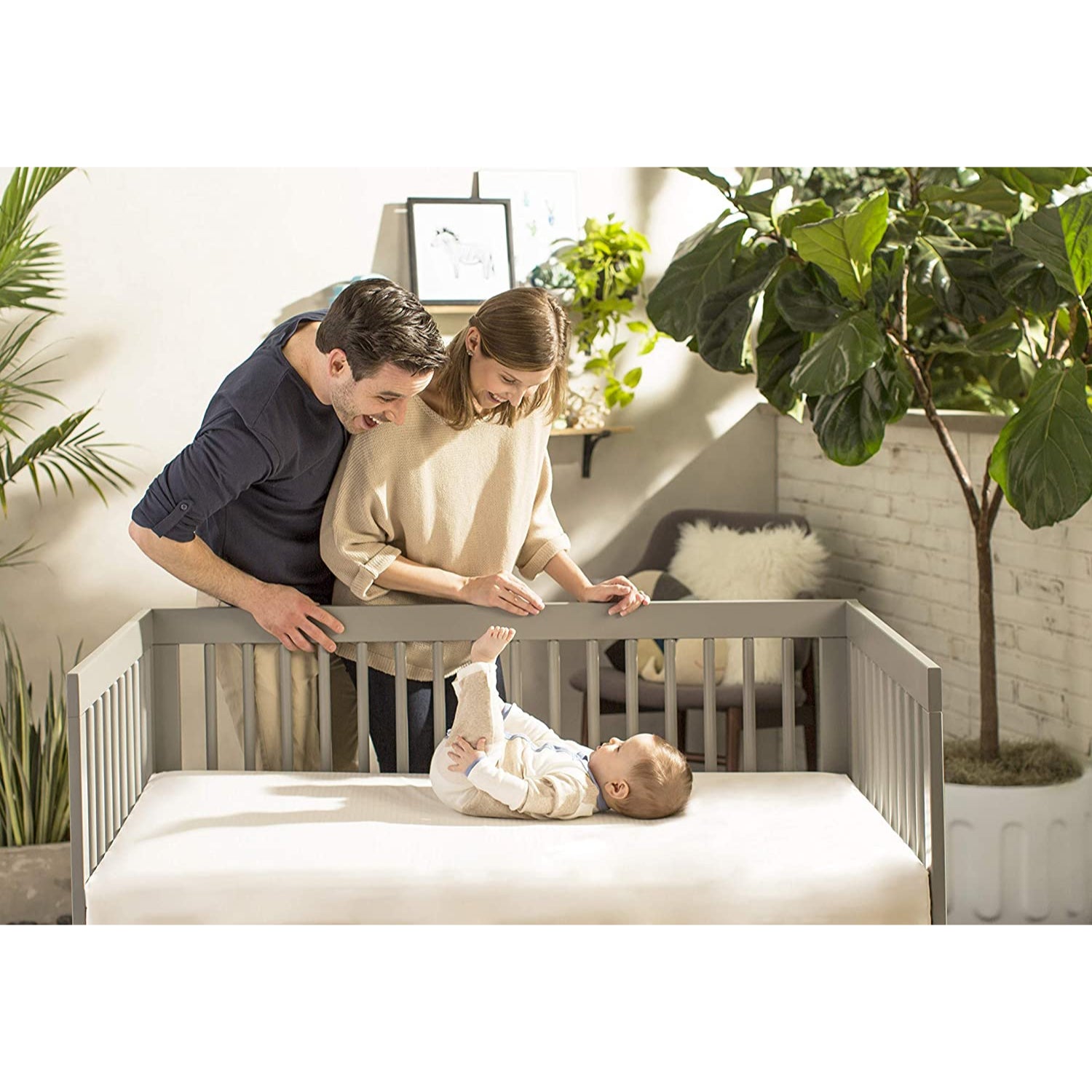 Naturepedic Organic Cotton Crib Fitted Sheet (Ivory, 1 Count)