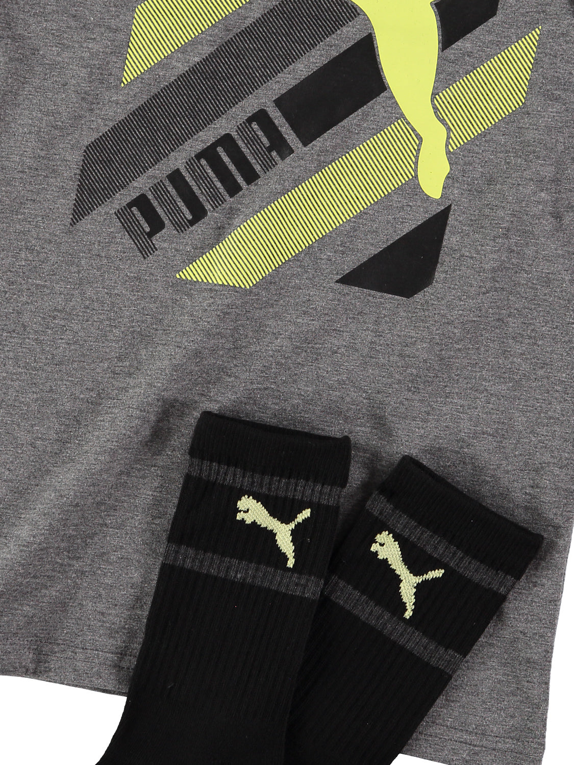 PUMA Boys 8-20 Graphic T-Shirt With Socks