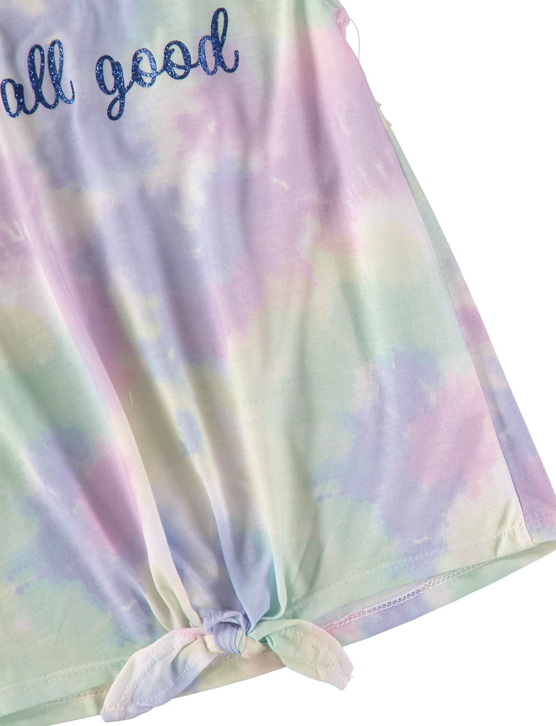 WallFlower Girls 7-16 Tie Dye Flutter Sleeve Shirt