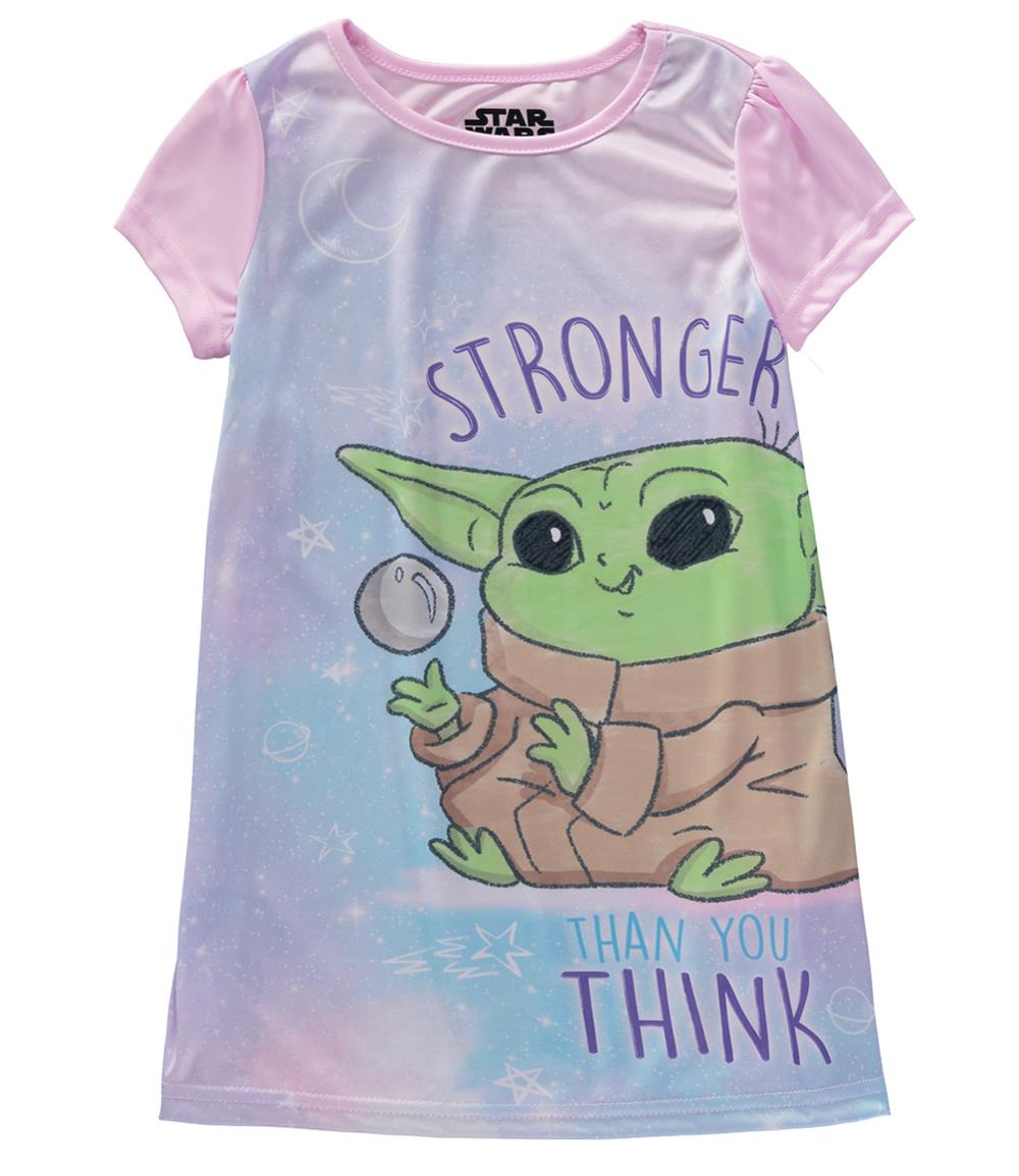 Star Wars Girls 4-10 Short Sleeve The Child Mandalorian Nightgown