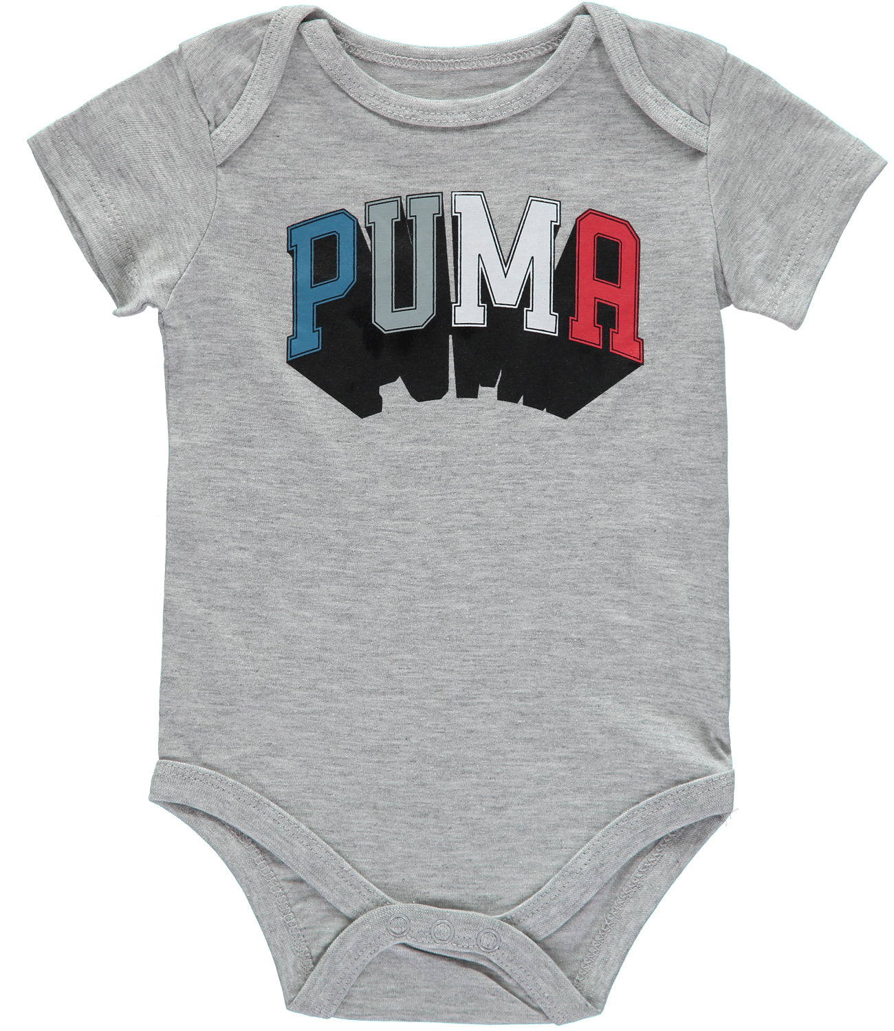 PUMA Boys 0-9 Months Short Sleeve 5-Pack Bodysuit